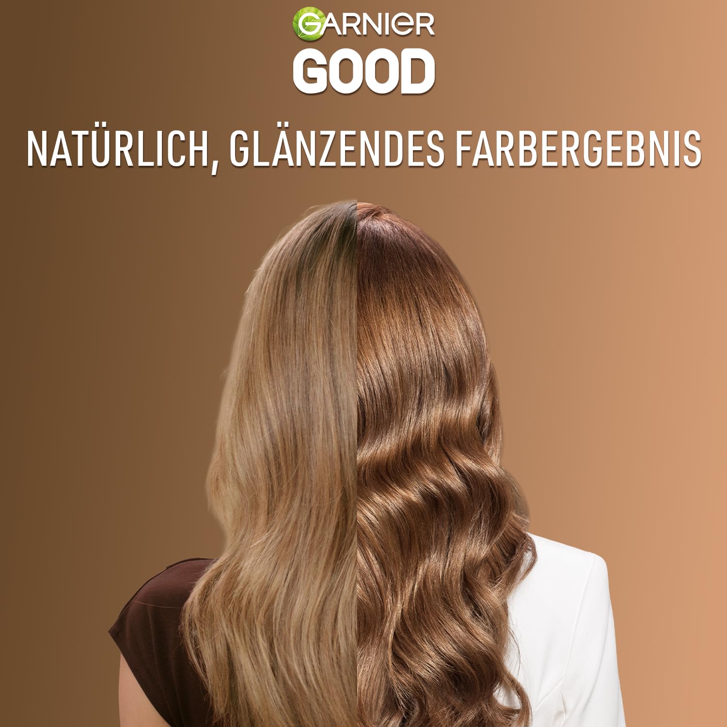 Detalle de Garnier GOOD Dauerhafte Haarfarbe 6.0 Mochaccino Braun – ohne Ammoniak, bis zu 100% Grauabdeckung