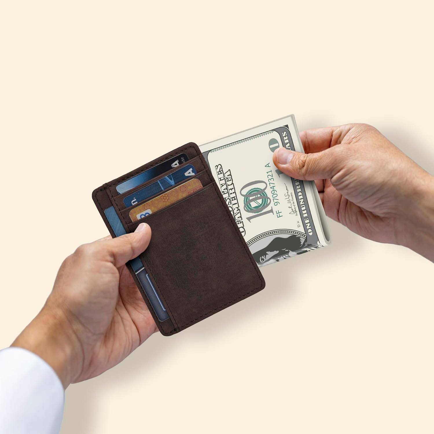 Thumbnail 3 de Oak Leathers RFID Slim Wallet