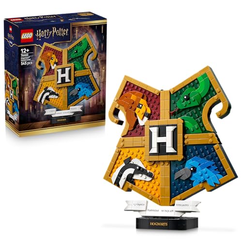Detalle de LEGO Harry Potter Escudo de Casa de Hogwarts 76462 – Maqueta 3D y Decoración para la Habitación