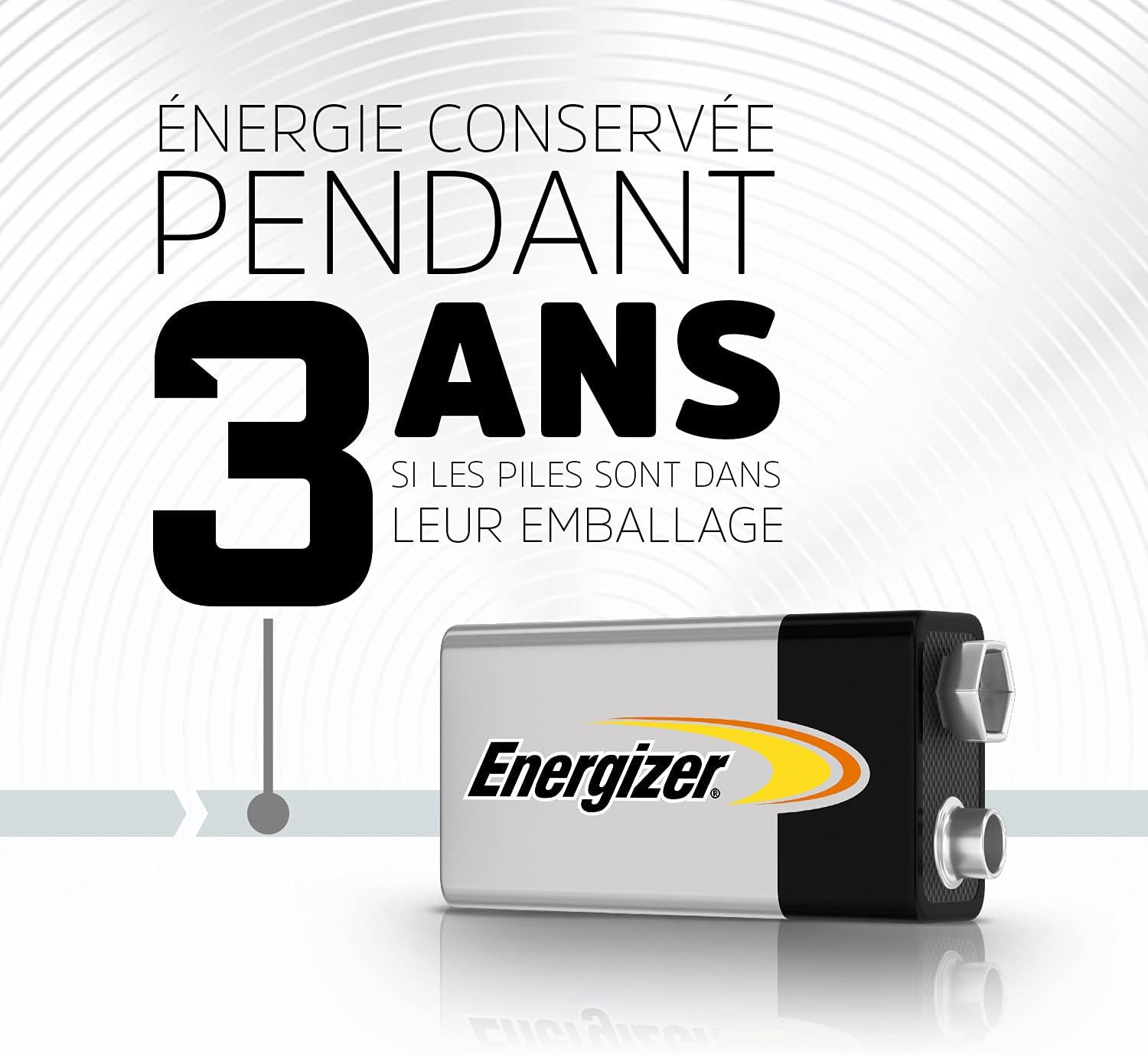 Detalle de Energizer Max E303270900 alkaline 9V-batterijen, 8 stuks