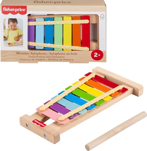 Detalle de Fisher-Price HXV13 Xilófono de madera para +3 años 🎶