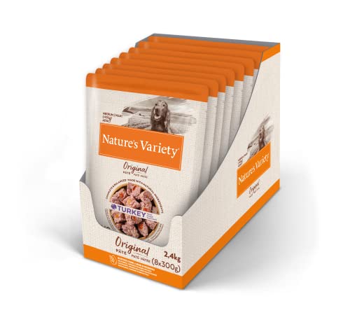 Detalle de Nature's Variety Original No Grain – Paté para perros adultos con pavo (sin cereales) 8 x 300 g