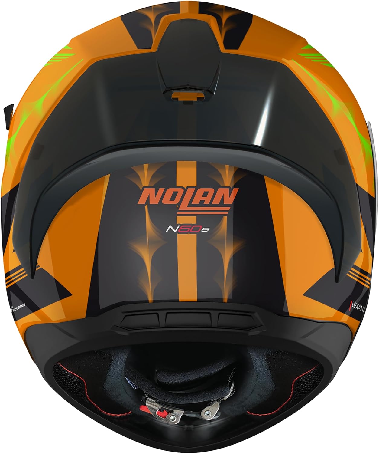 Detalle de Nolan N60-6 Sport Hotfoot Casco: stile sportivo e comfort quotidiano