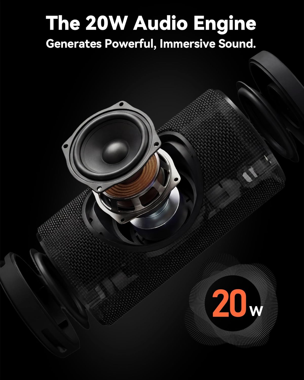 Detalle de BassBloom Roar 3 Portable Bluetooth Speaker