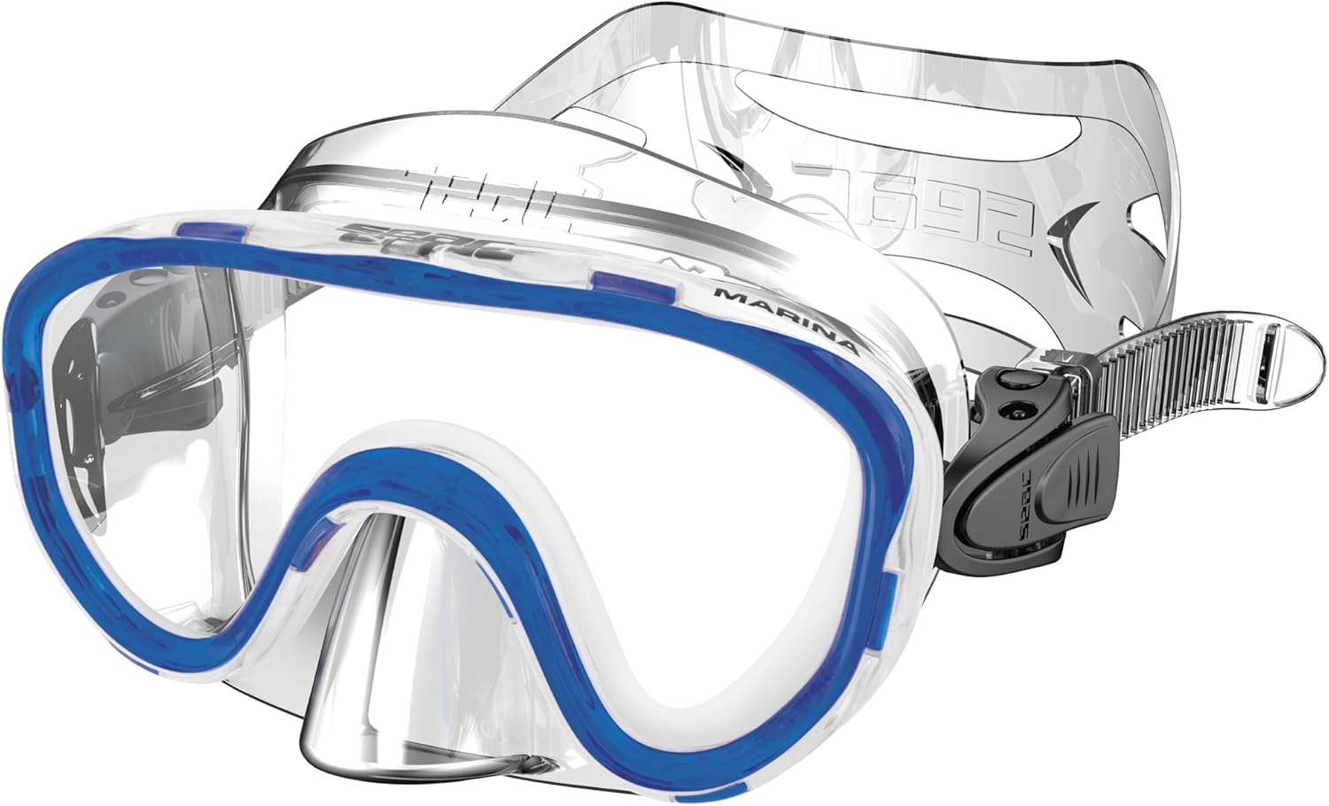 Detalle de Seac Masque Marina pour enfants – masque de plongée mono-verre pour jeunes explorateurs