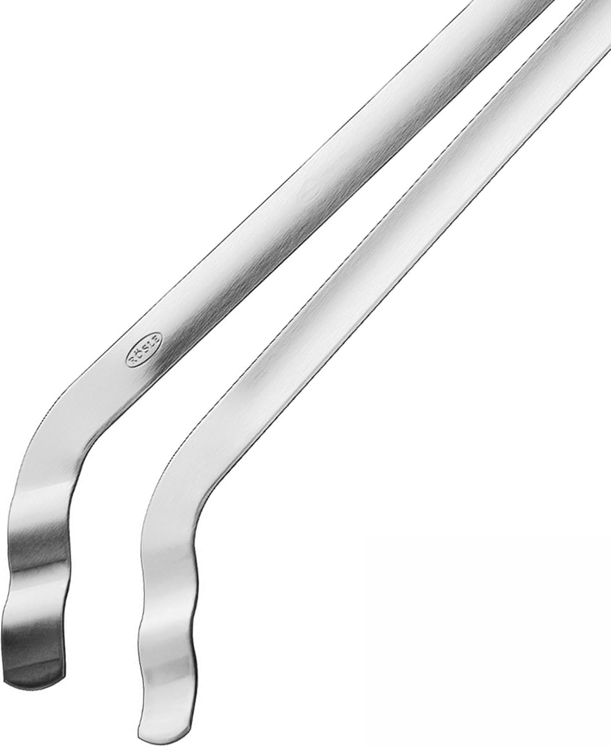 Detalle de RÖSLE Grillzange gebogen – hochwertige Edelstahl-Grillzange, 35 cm