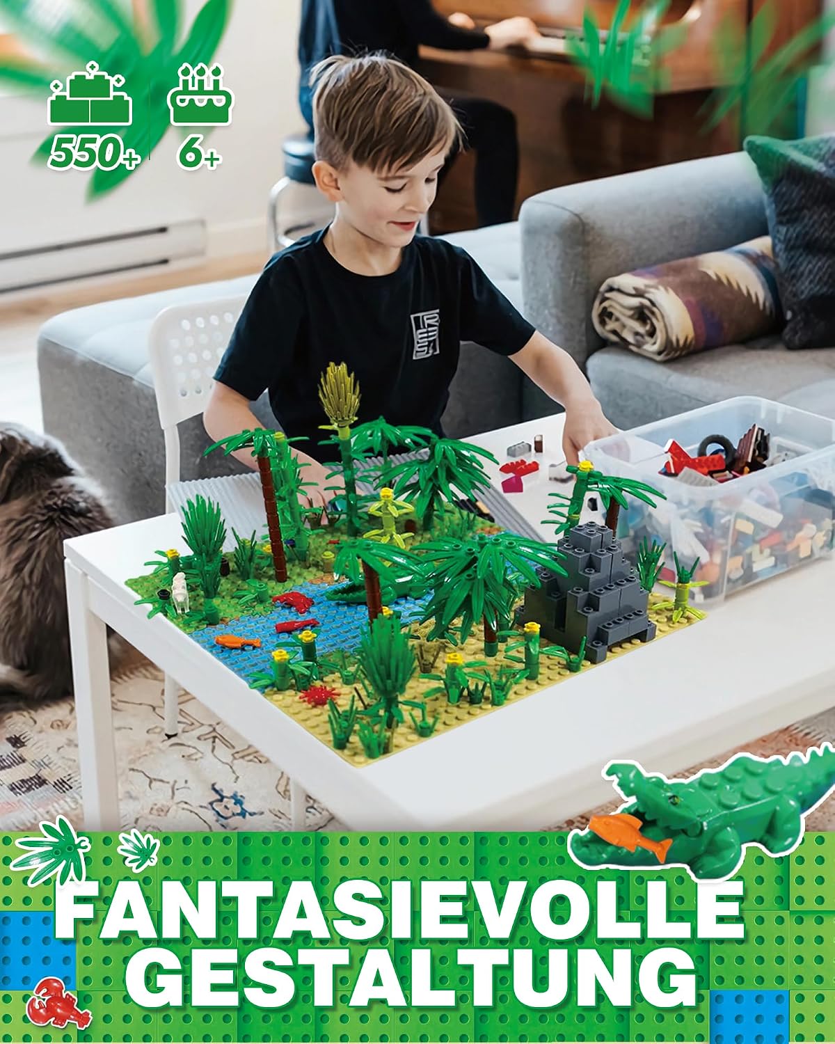 Detalle 2 de Tropischer Regenwald für Lego Baumhaus 30 cm