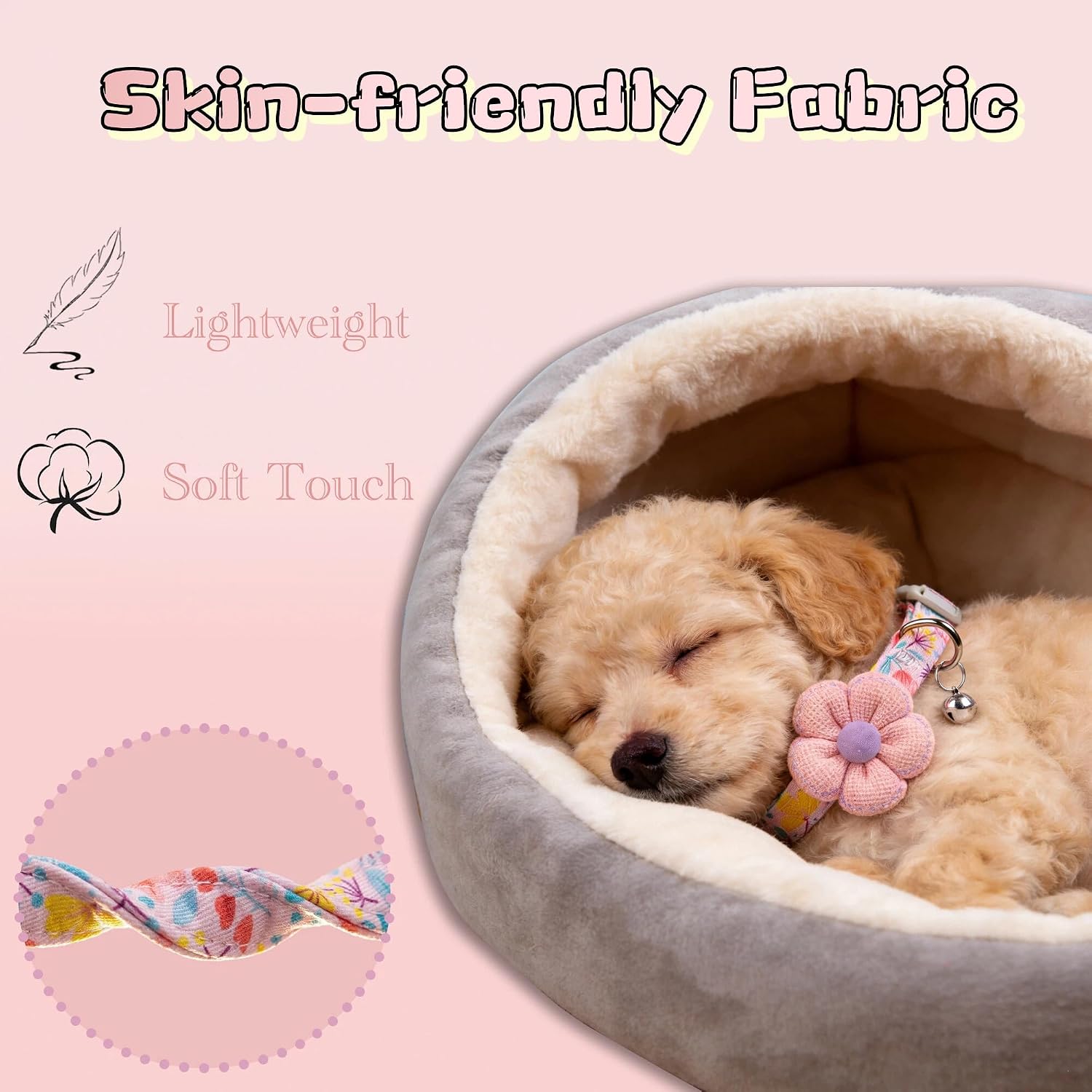 Thumbnail 2 de Dog collar with bell, fabric