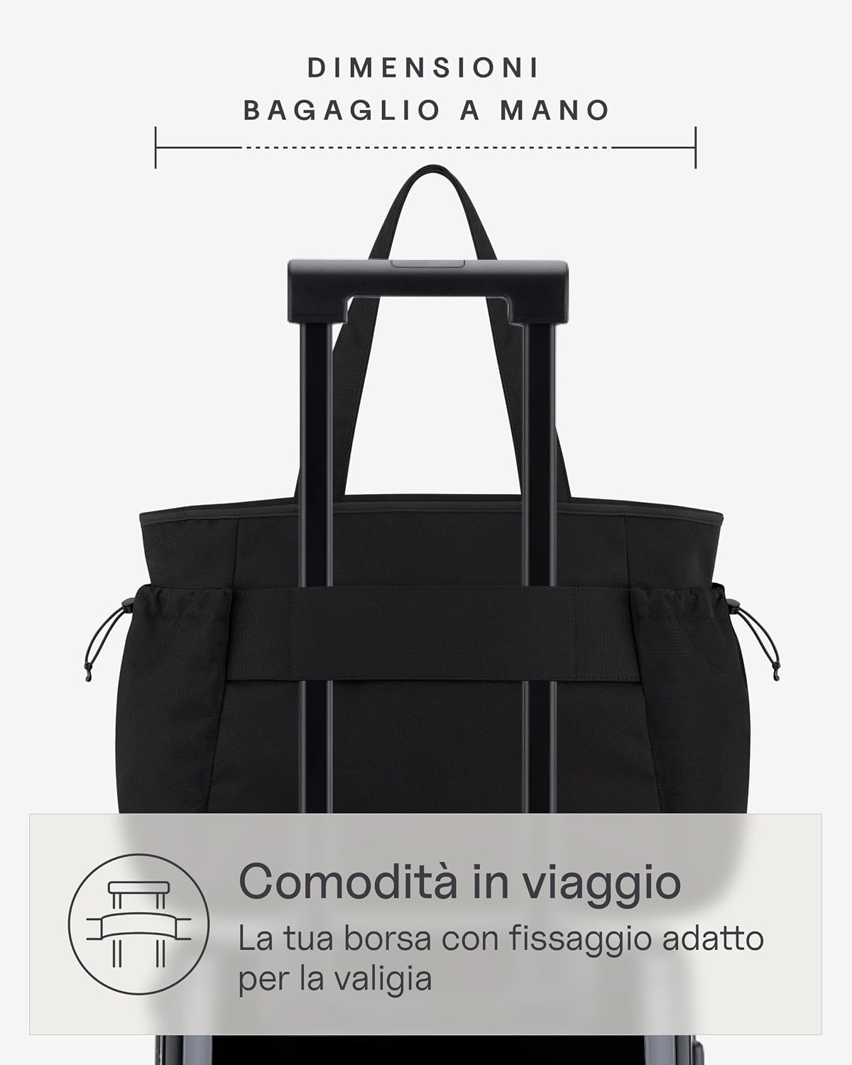 Thumbnail 4 de Kapten & Son Hellvi Shopper nero 25 L: borsa università e viaggio con compartimenti intelligenti
