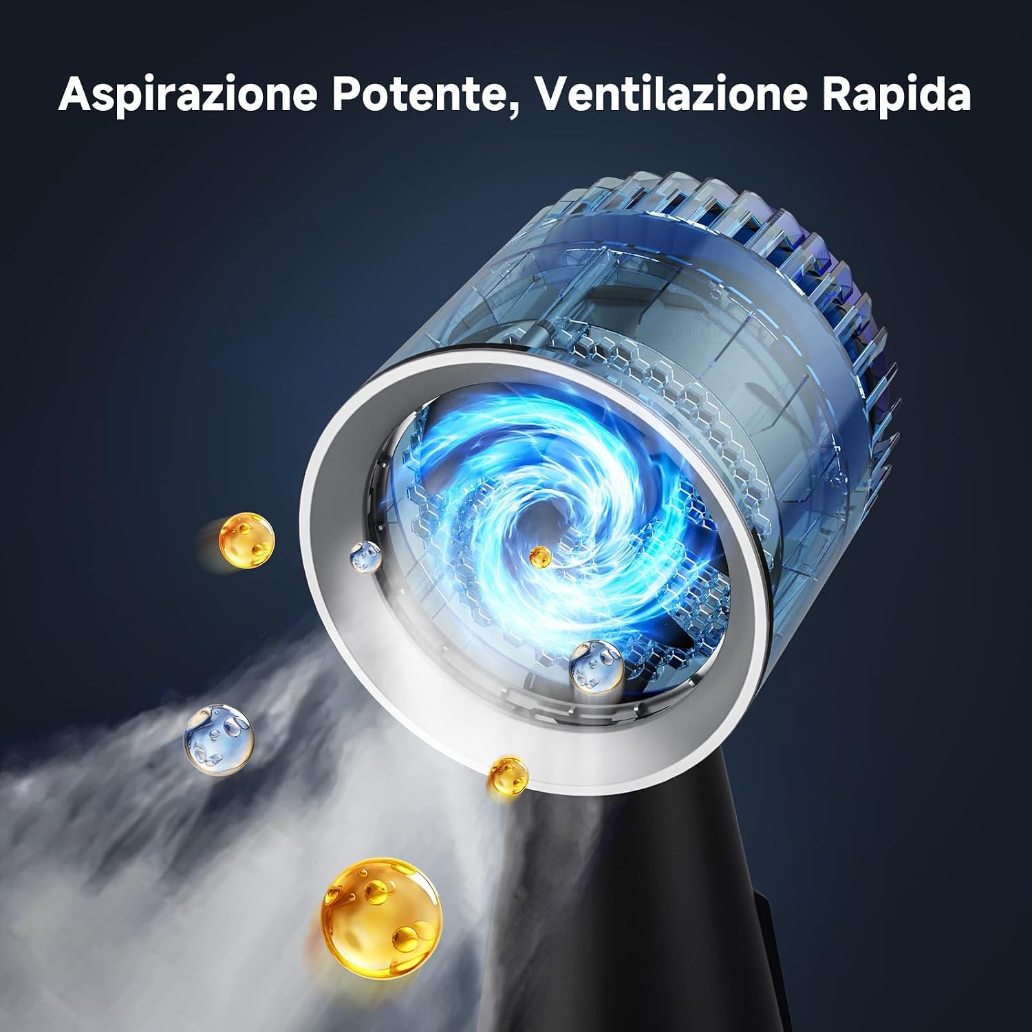 Detalle de AAOBOSI Cappa Aspirante Portatile – 3 Velocità, Senza Forare, ideale per Casa e Camper