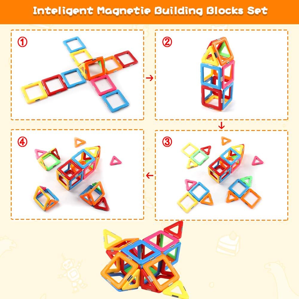 Thumbnail 4 de Coodoo Upgraded Magnetic Blocks STEM Starter Set 🧩