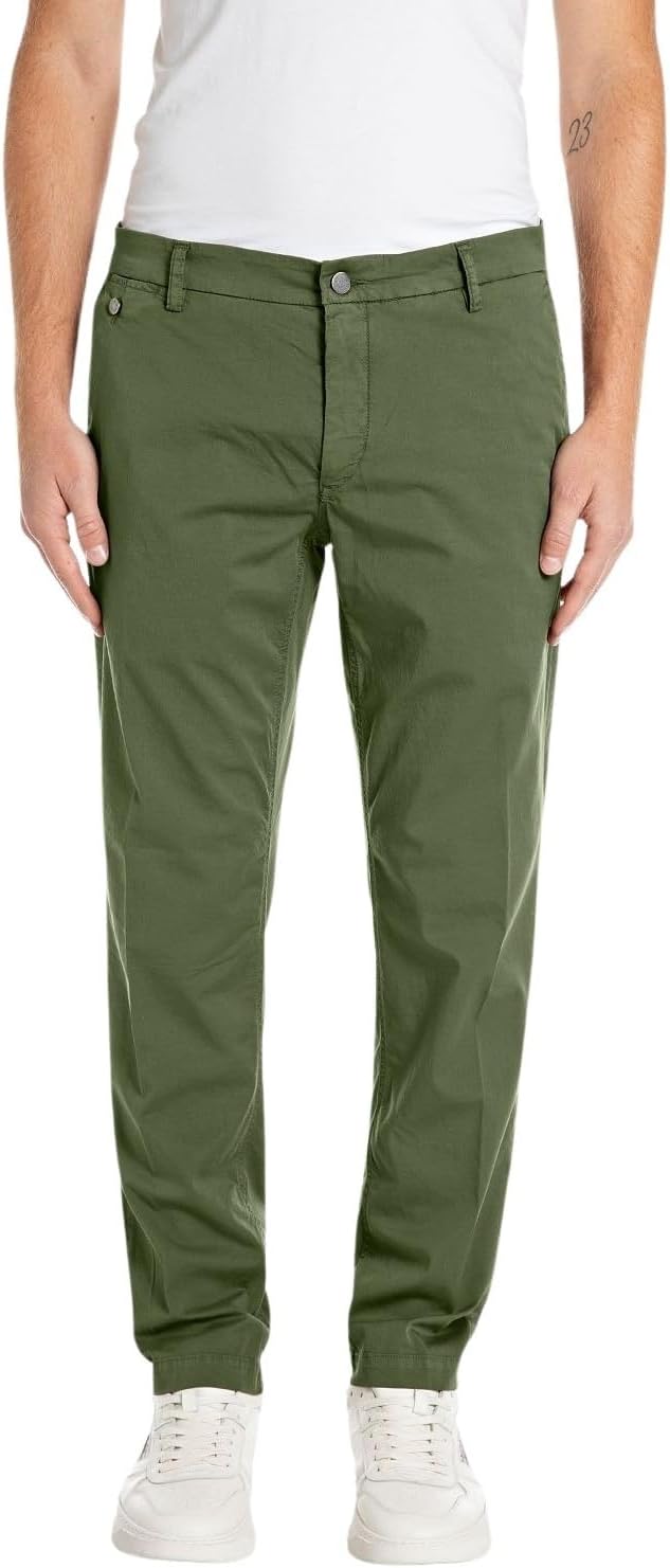 Detalle de Replay Herren Jeans Anbass Slim-Fit mit Power Stretch