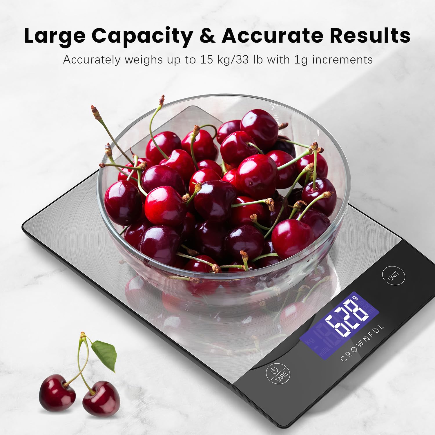 Thumbnail 4 de CROWNFUL Food Scale 33lb ⚖