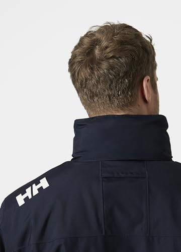Detalle de Helly Hansen Hombre Chaqueta de Capa Intermedia con Capucha (2 capas, costuras selladas) – Azul Marino 3XL