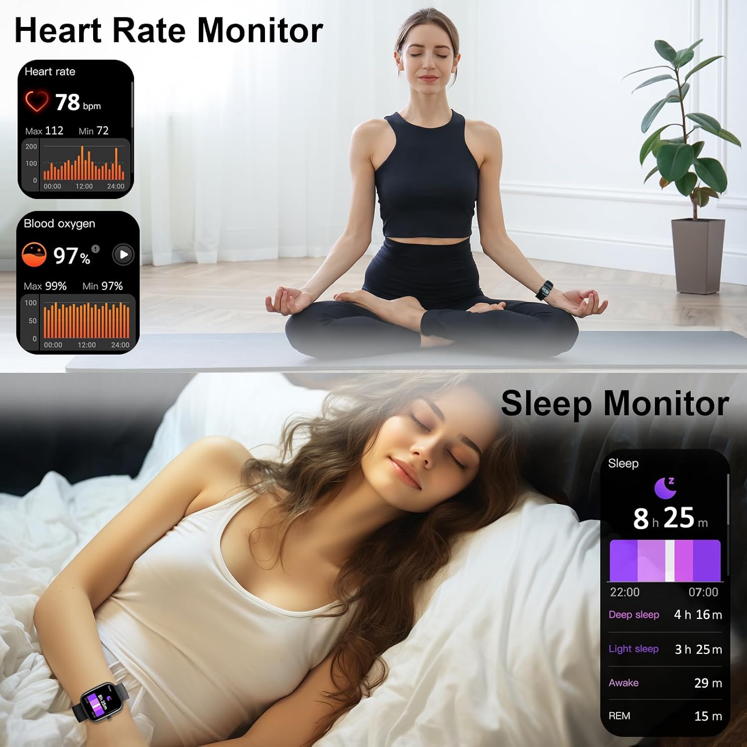 Thumbnail 3 de 2026 Smart Watch: 1.91" Fitness smartwatch with calls, 100+ sport modes and IP68 waterproof