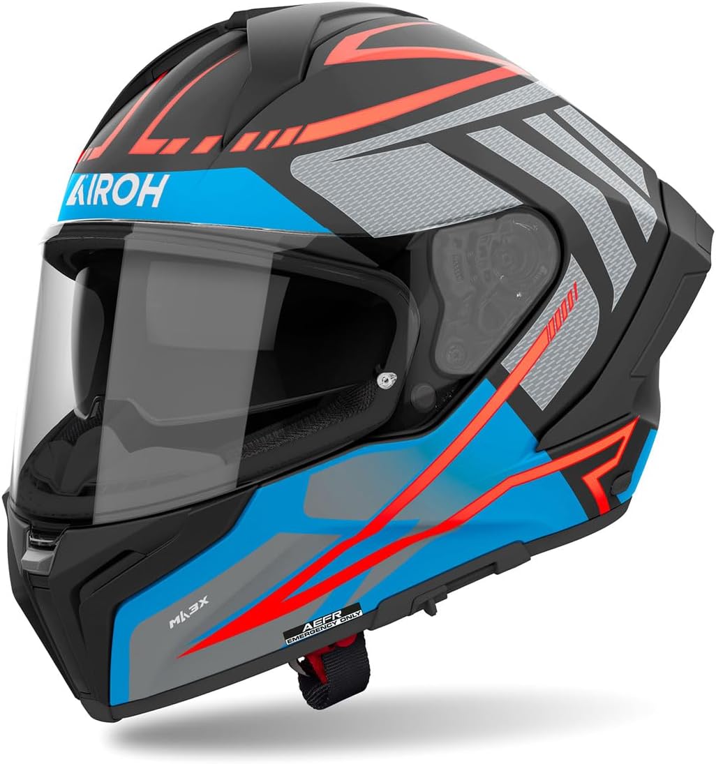 Thumbnail 4 de AIROH MATRYX RIDER Blue Gloss L — casco integrale, omologato ECE 2206