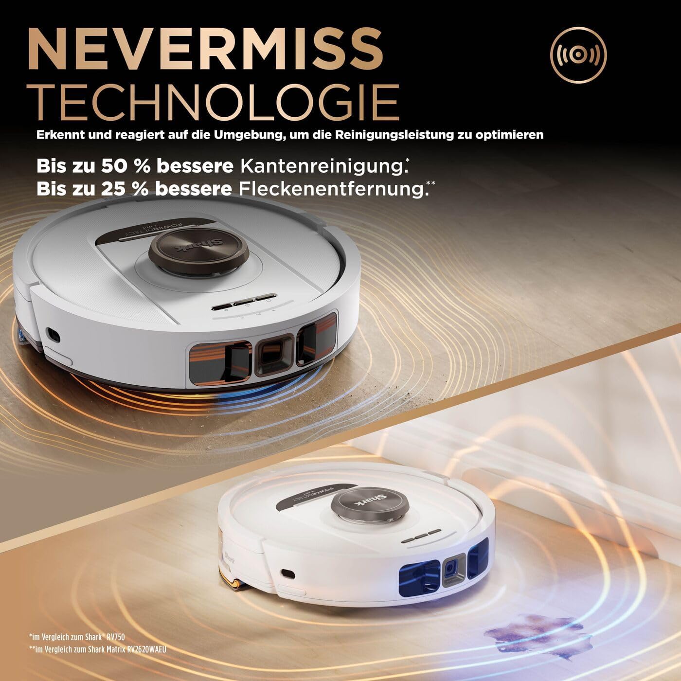Detalle de Shark PowerDetect RV2800ZEEUWH Saugâ und Wischroboter 60 Tage đ§č