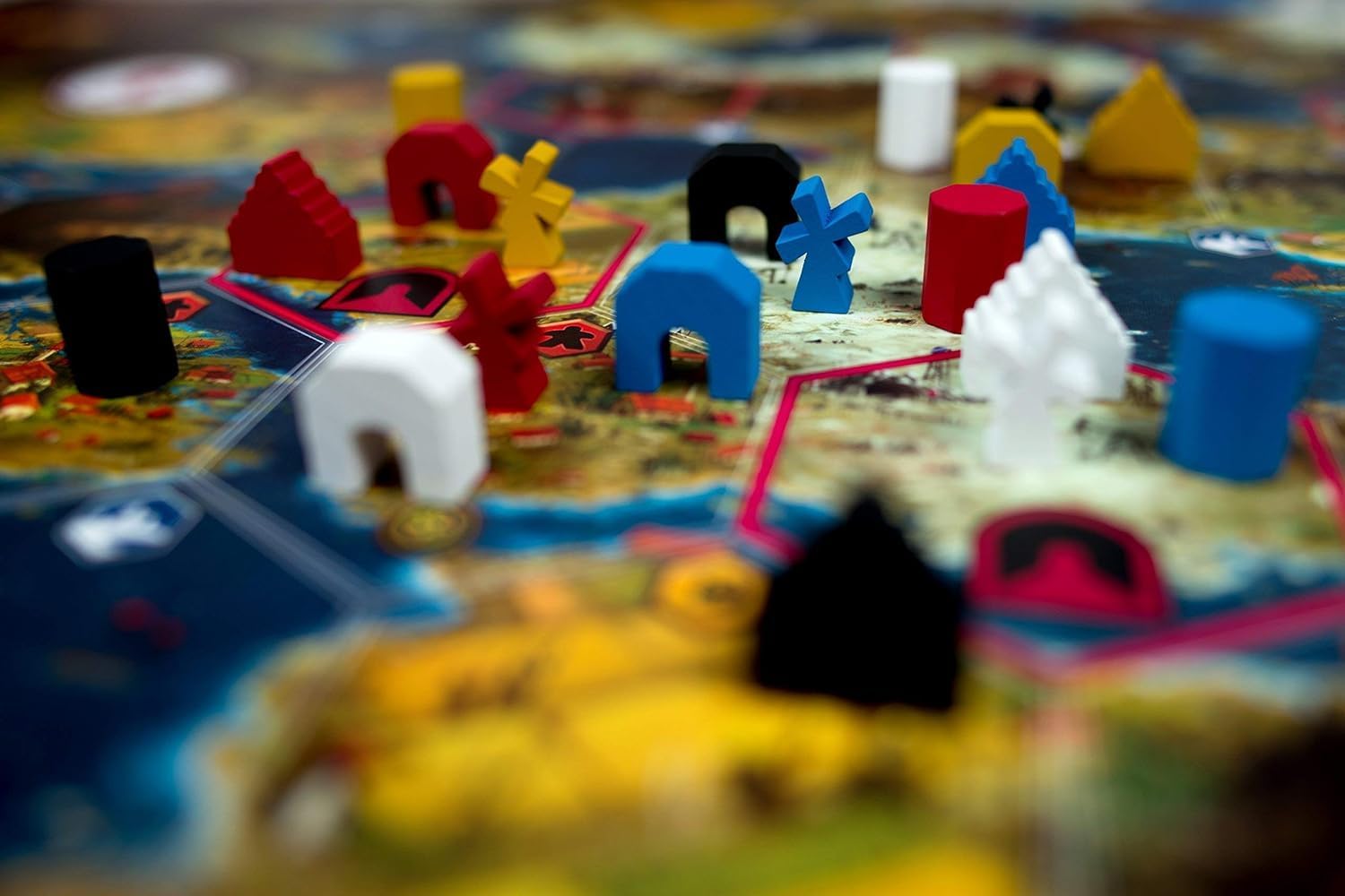 Detalle de Stonemaier Games Scythe – strategiczna gra planszowa dla 1–5 graczy, 90–115 min