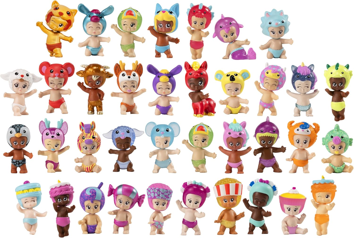 Thumbnail 5 de BANDAI Bibi Chibis Pack 5 Figuras Muñecas Bebés 🎀
