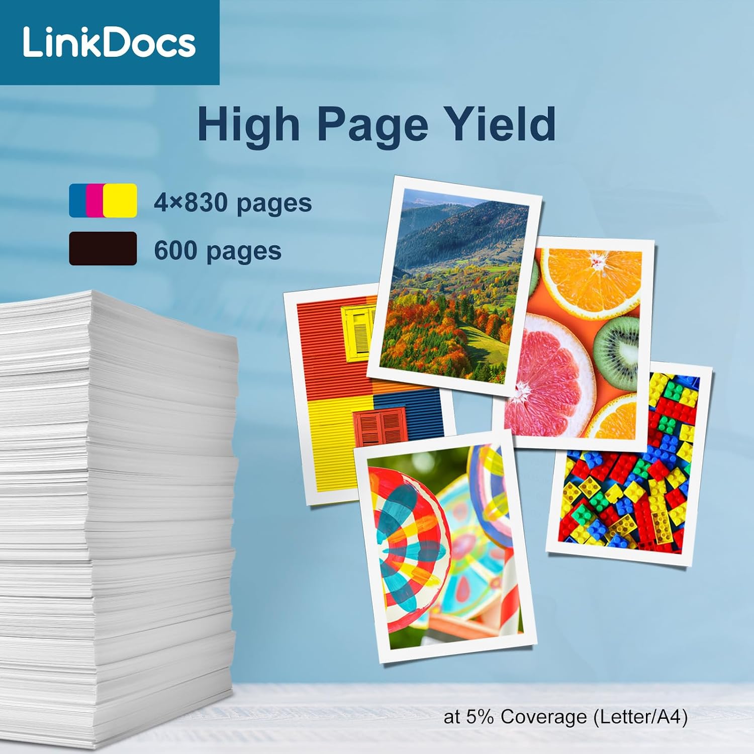 Detalle 2 de LinkDocs Compatible Ink Cartridges 5-Pack