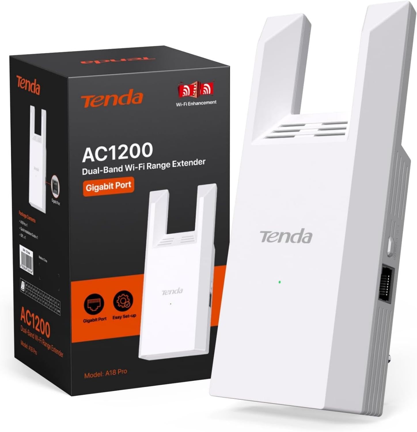 Detalle de Tenda A18 Pro AC1200 dual band Wi‑Fi
