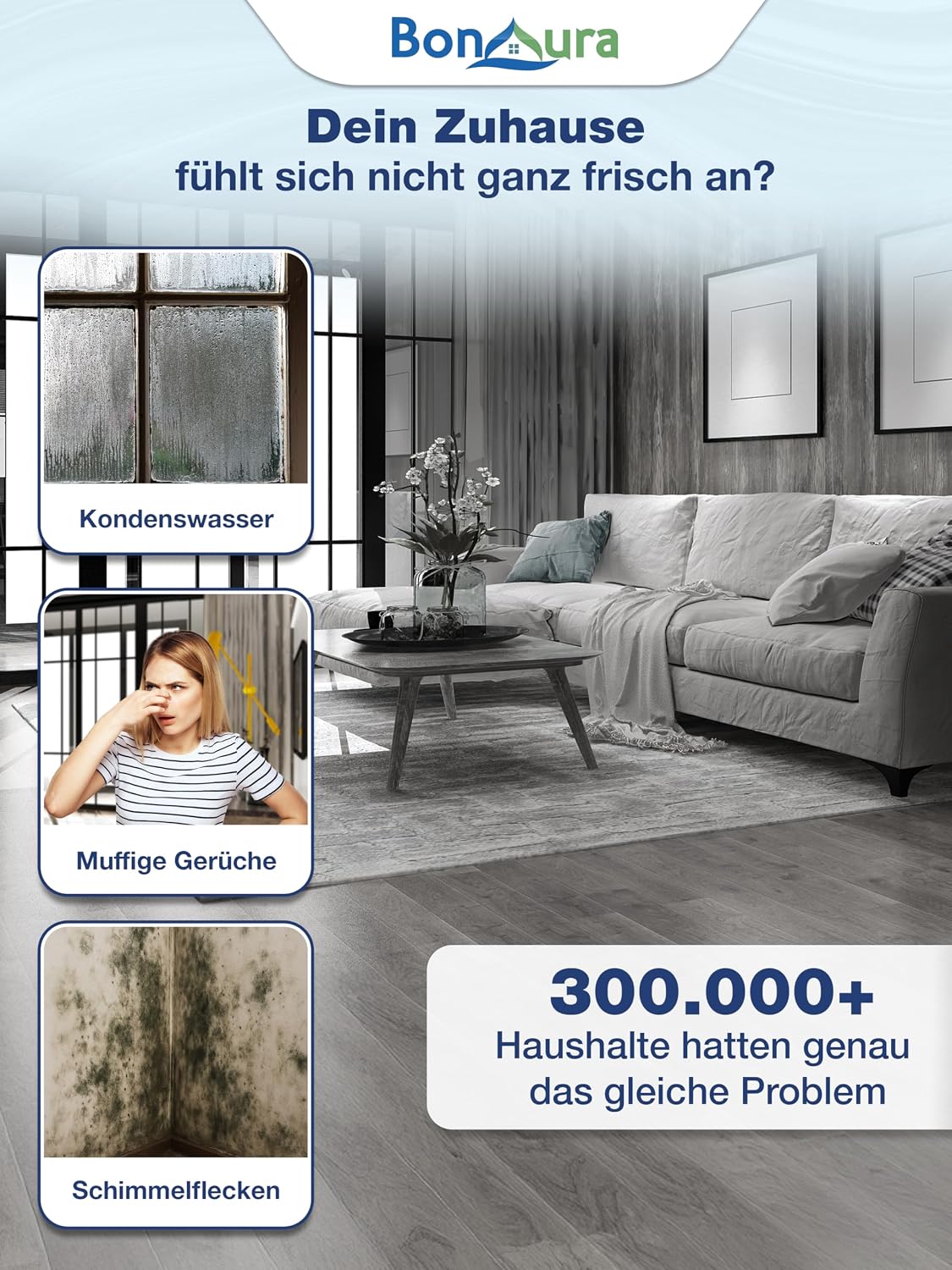 Detalle de BonAura® Luftentfeuchter 680 g 🏠