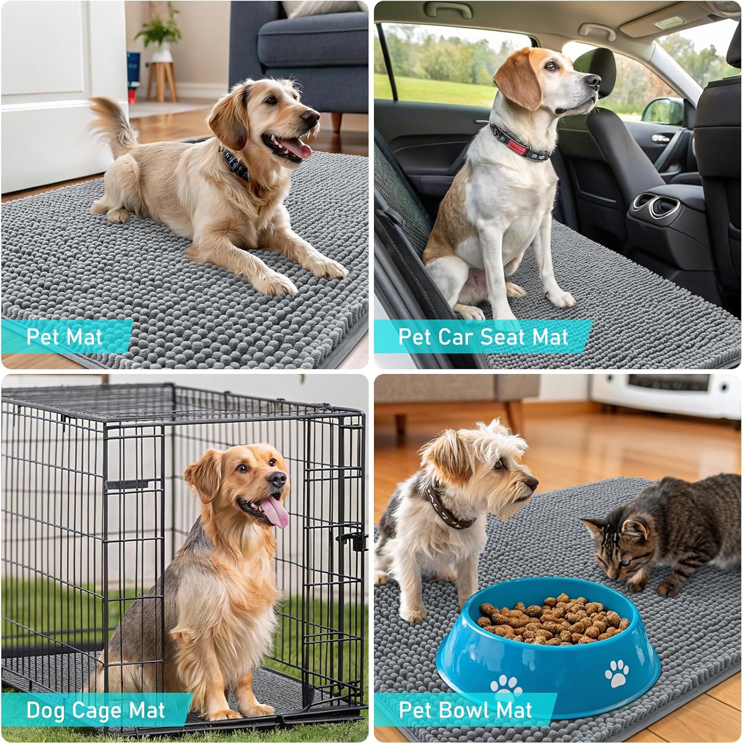 Thumbnail 6 de OLANLY Dog Door Mat 30x20 Absorbent Mud Mat 🐾