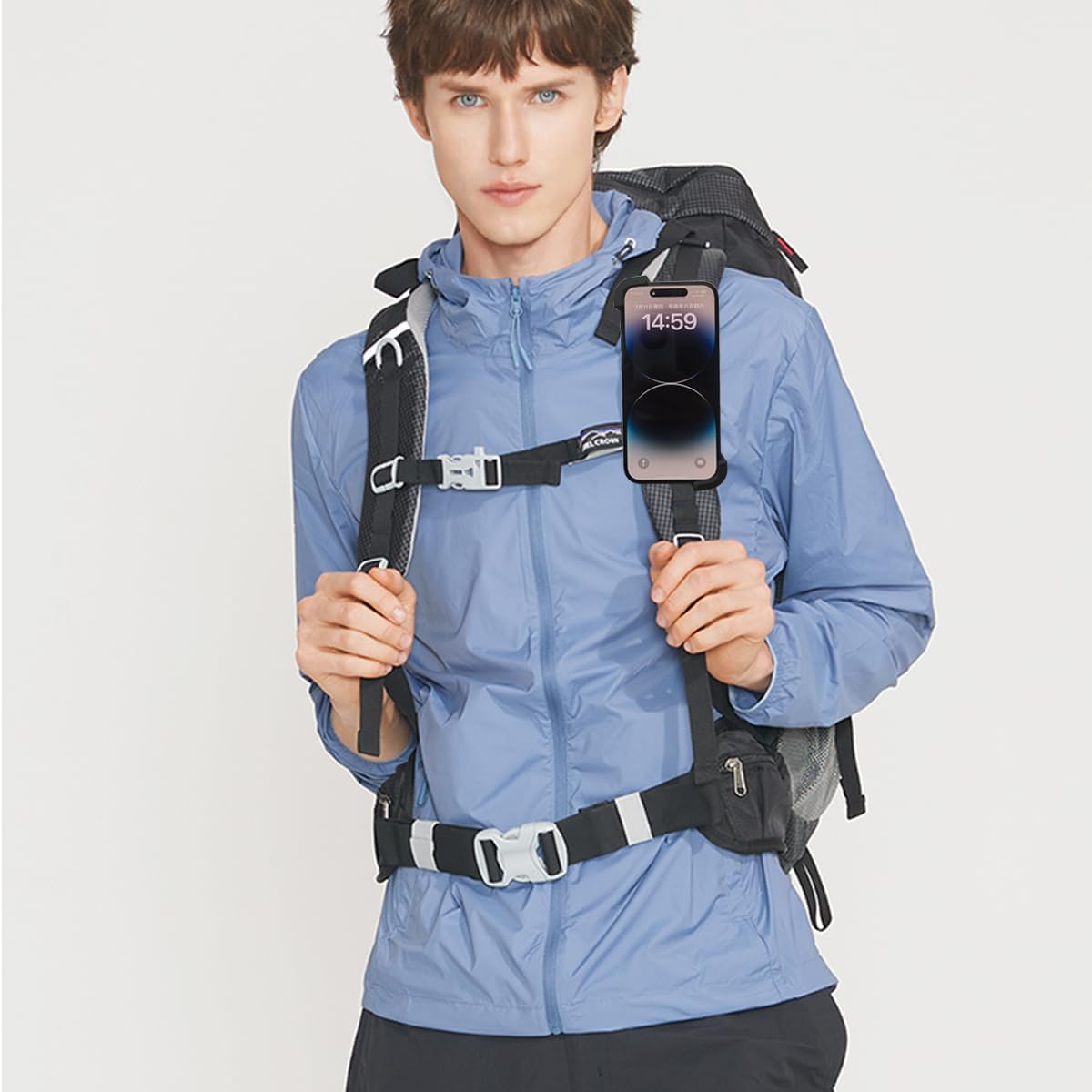 Thumbnail 5 de TOOLIN Phone Holder for Backpack Strap – 360° Rotating Clip