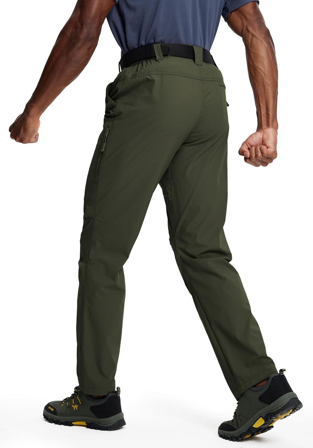Thumbnail 1 de Mens Hiking Pants: Lightweight Cargo Work Pants with 6 Pockets and Waterproof Quick-Dry Nylon