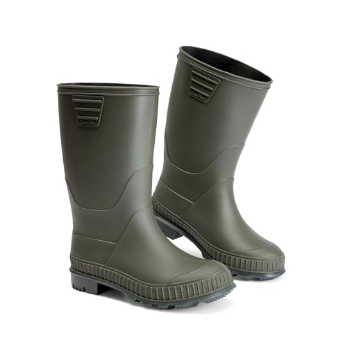 Detalle 2 de DREAM PAIRS Boys Non-Slip Wellies in Olive (Size 2 Big Kid)