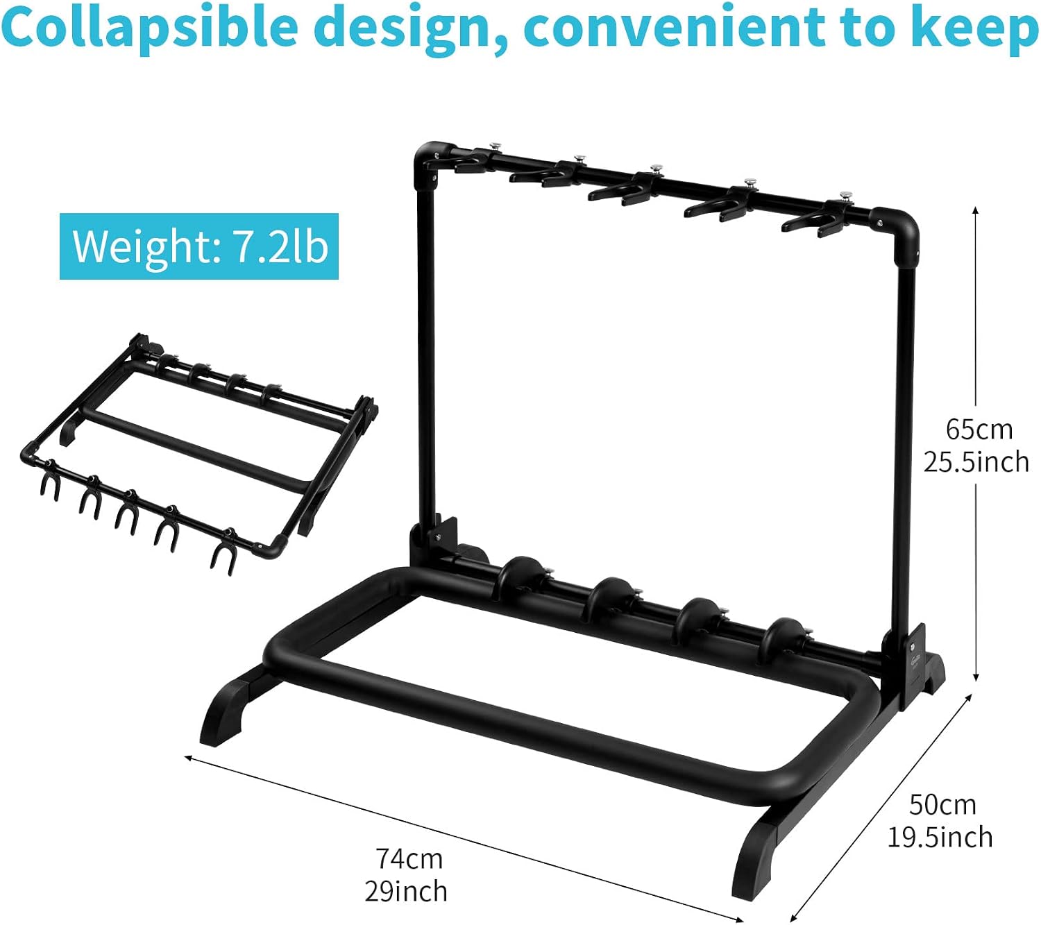 Thumbnail 6 de GUITTO GGS-07 (JOYO-GUITTO-GGS07) Foldable 5-Guitar Rack Stand