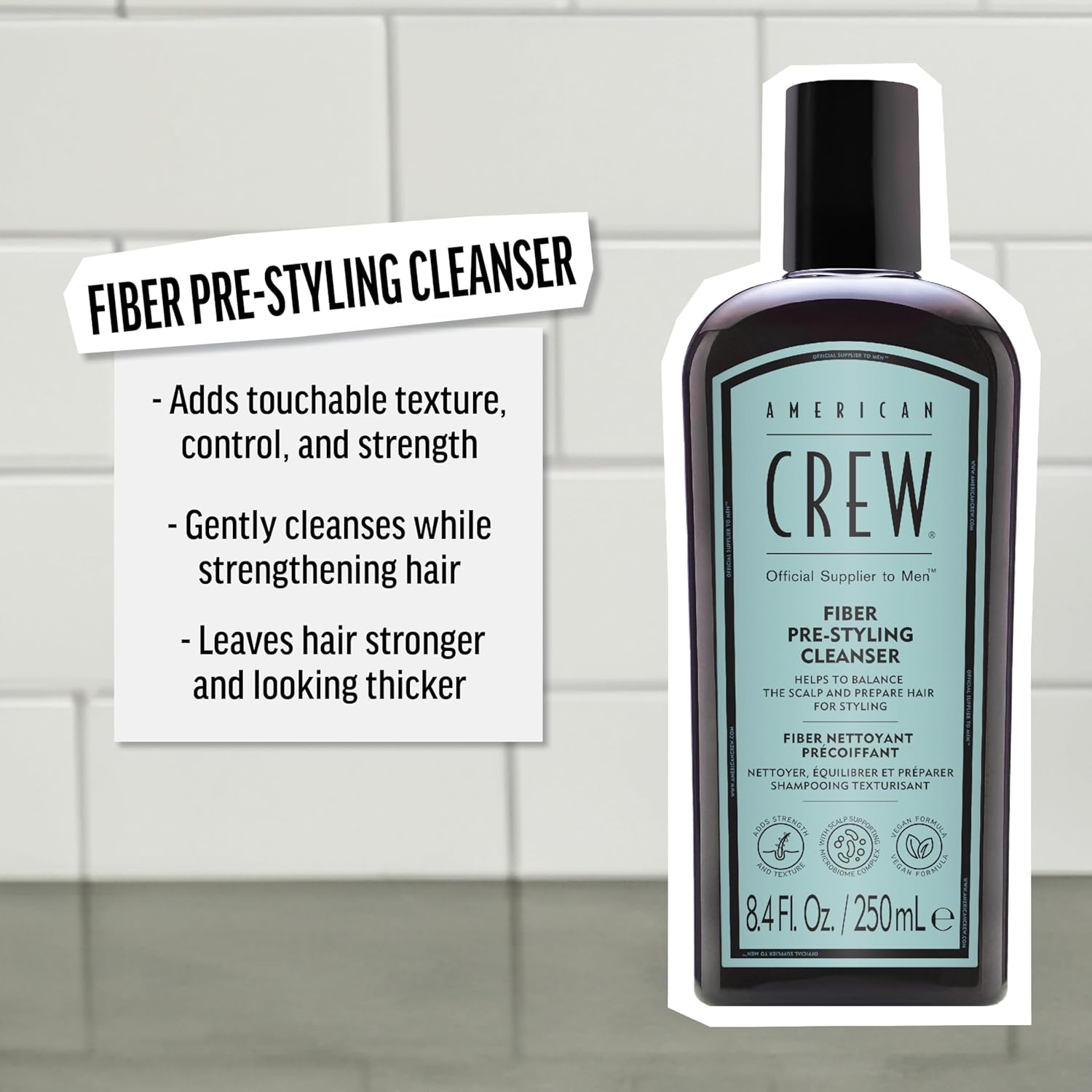 Thumbnail 2 de American Crew Fiber Pre-Styling Shampoo 250 ml