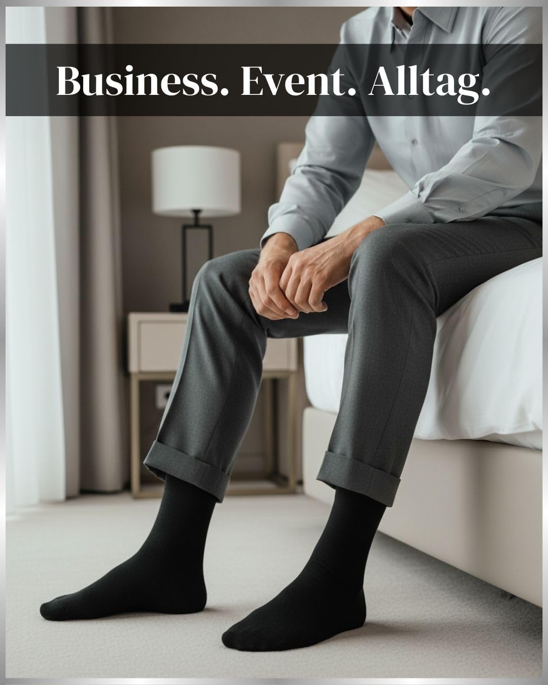 Thumbnail 4 de 10 Paar Socken Herren Business 80% Baumwolle