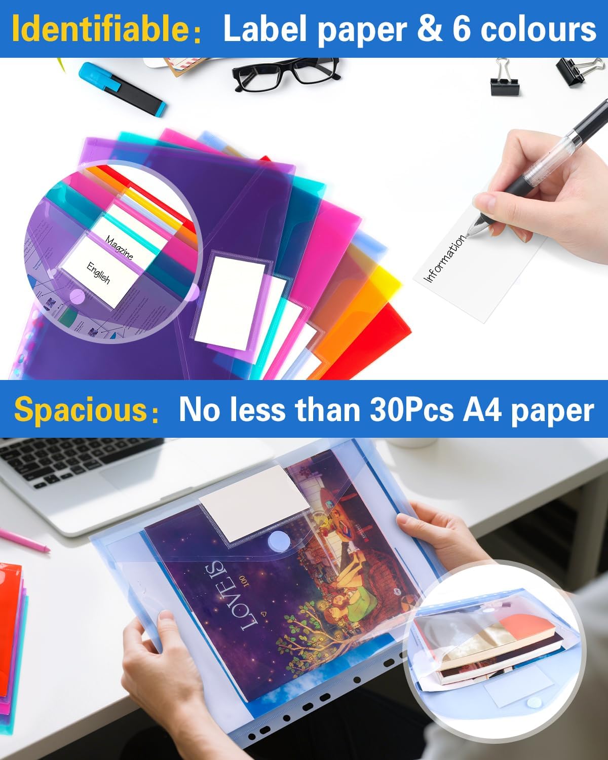 Thumbnail 2 de Dokumententasche A4 12er Set 📁