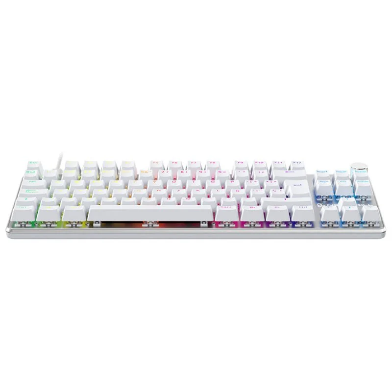 Detalle 2 de Newskill Serike V2 TKL Teclado mecánico gaming RGB Blanco NewSwitch Red 87 teclas