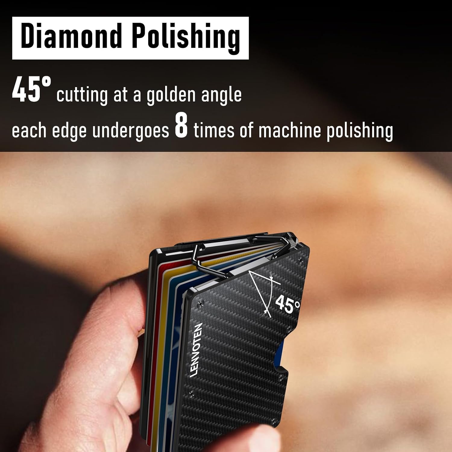 Thumbnail 6 de Lenvoten Hinged Minimalist Wallet, Aluminum