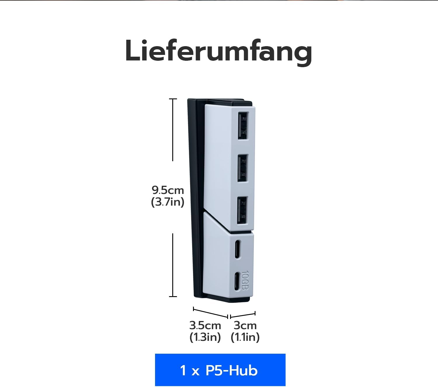 Thumbnail 6 de USB-Hub für PS5 Slim mit 5 Ports