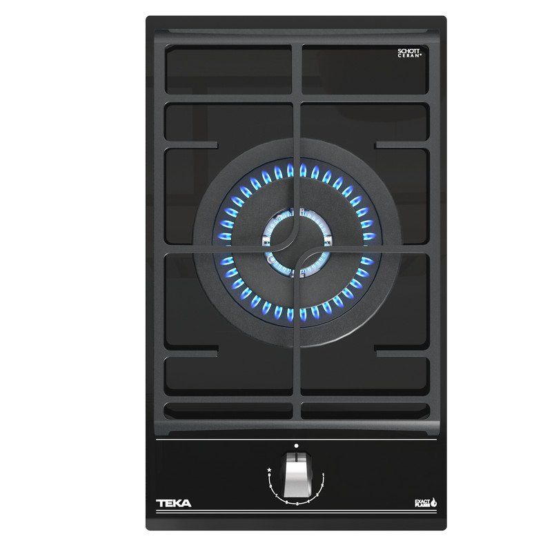 Detalle de Teka GZC 31330 XB Placa gas 1 zona 30 cm negra
