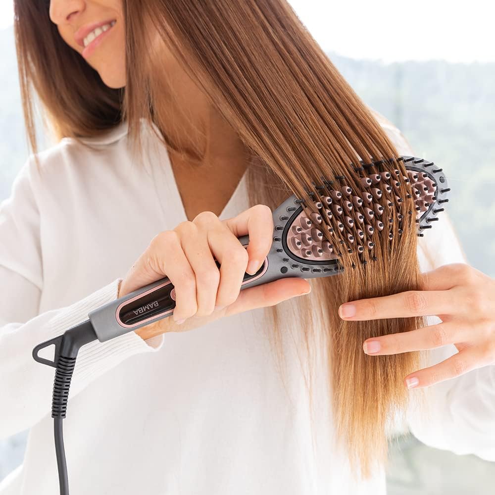 Detalle de Cecotec Brosse à Air Care Bamba avec extrait d’avocat – ionique, 140–220 °C, affichage numérique, arrêt automatique