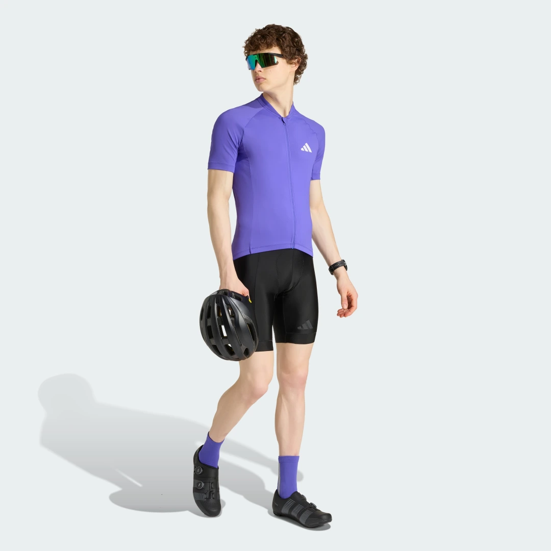 Thumbnail 2 de MAillot de ciclismo Essentials de Adidas en violeta