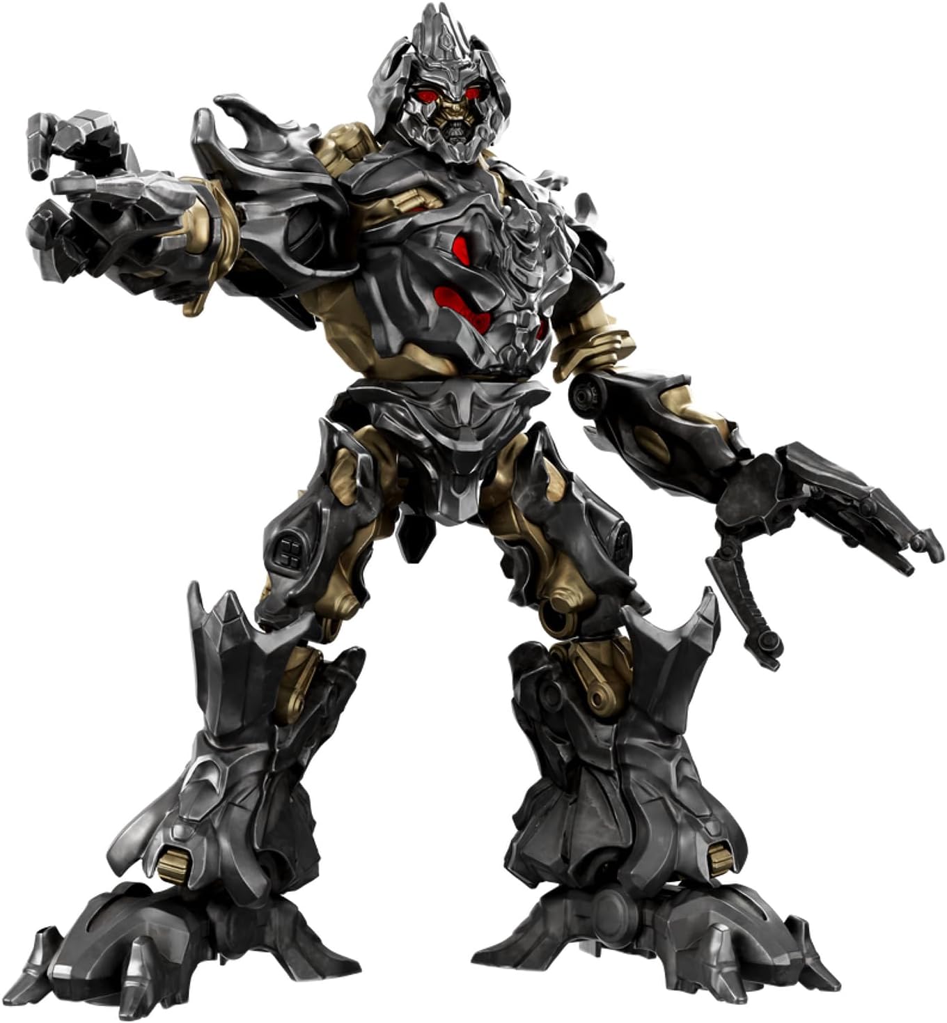 Detalle de BLOKEES Transformers Classic Class 10 : Megatron — Figurine à assembler articulée, 75 pièces, yeux lumineux