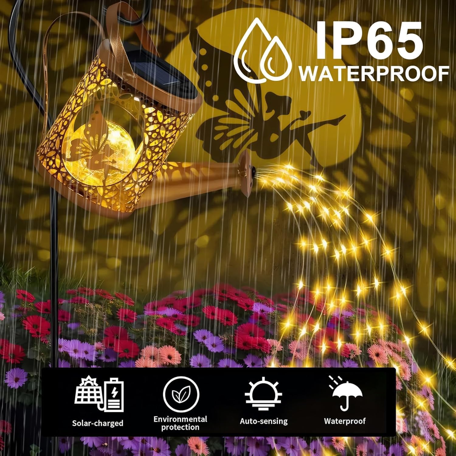 Detalle de BomKra Solar Watering Can Lights LED