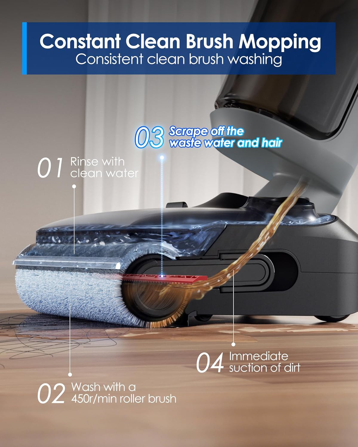 Thumbnail 6 de Tineco Floor ONE i5 Stretch 20 kPa Wet-Dry Vacuum Cleaner 🧹