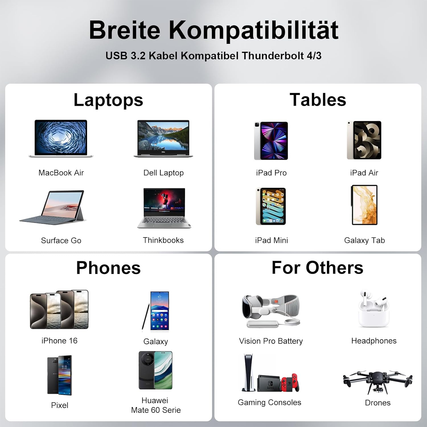 Thumbnail 6 de EUDOBEL USB-C Kabel 2 m 240 W