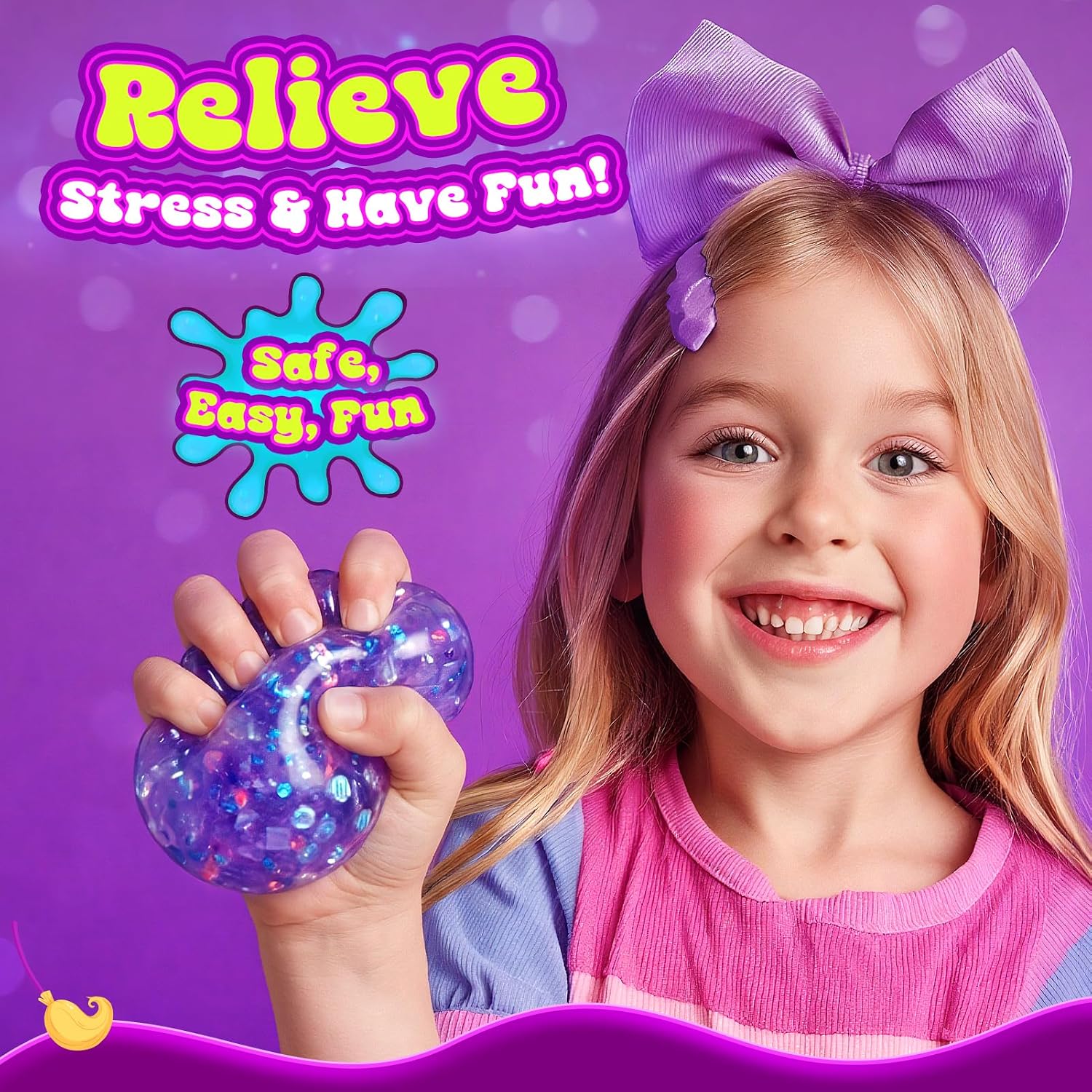 Detalle de HCHILDHOOD DIY Squishy Making Kit with Auto-Inflation, 8 Balloons and Reusable Clips