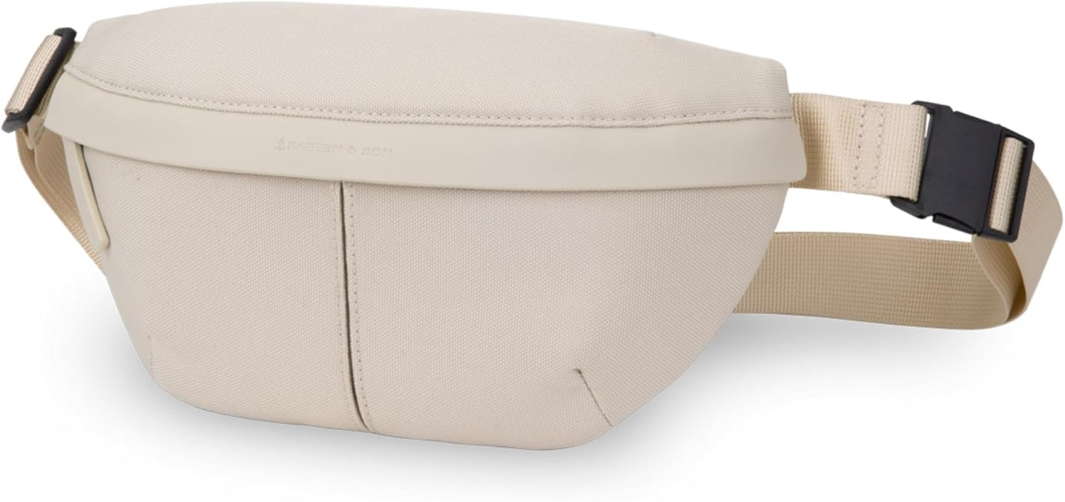 Detalle de Kapten & Son Sveg Sac Banane Sandstone 1 L – Minimaliste, Vegan et Étanche