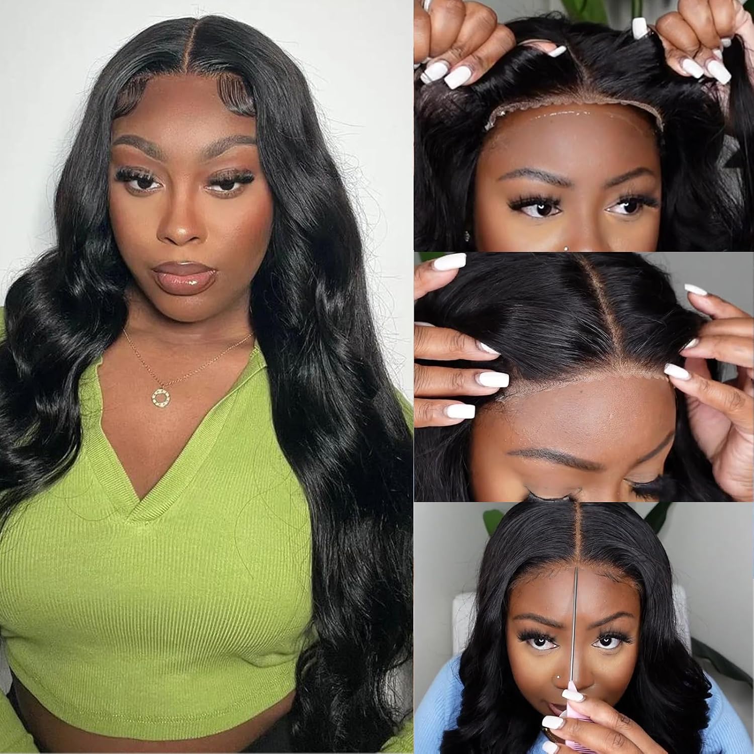 Detalle de Uveous 26 Inch Glueless Wig 180 Density