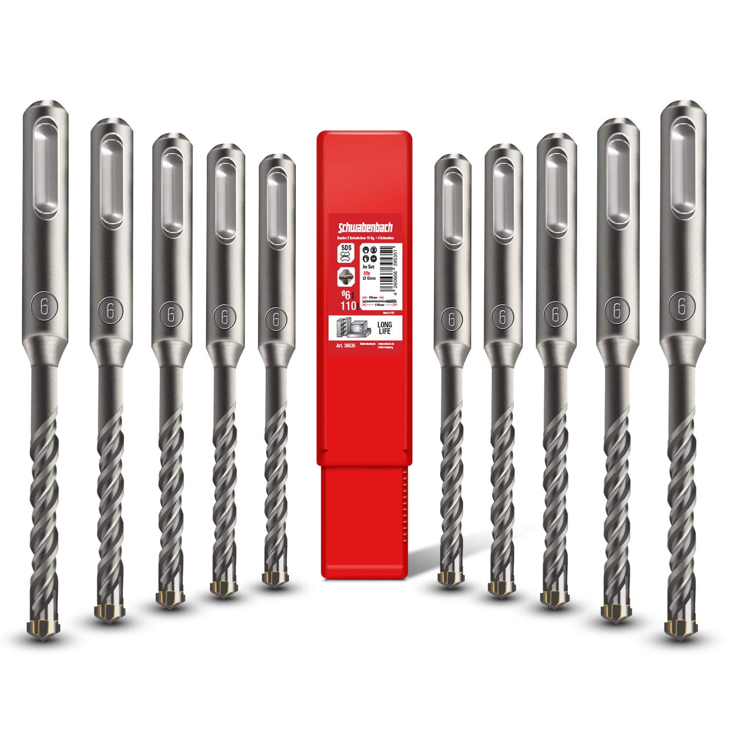 SCHWABENBACH Set punte SDS Plus 6x110