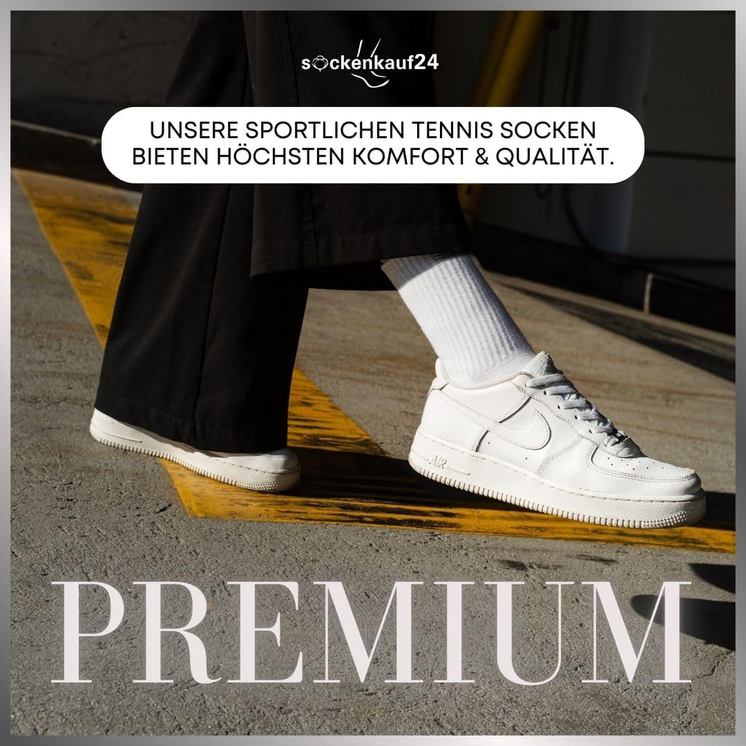 Thumbnail 6 de sockenkauf24 Premium Tennissocken Unisex – gepolstert, atmungsaktiv & nachhaltig (5 Paar)