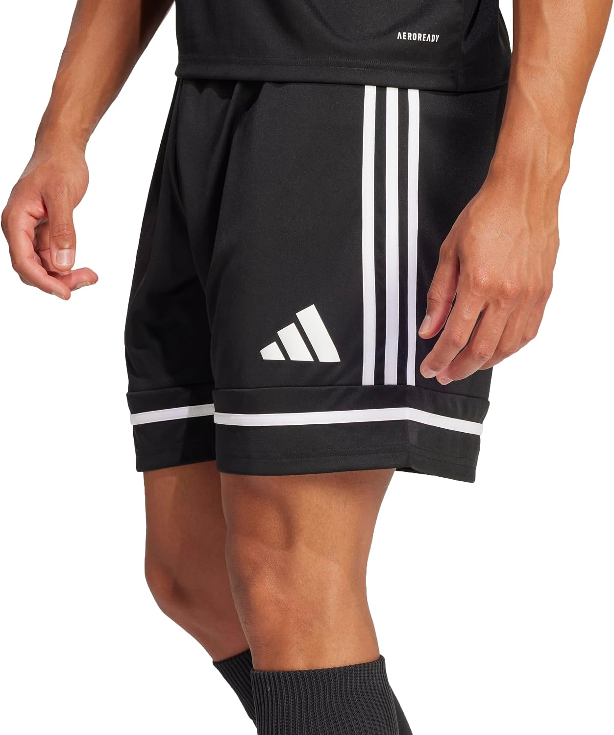 Detalle de Adidas Uomo Squadra25 Short – nero/bianco, taglia M
